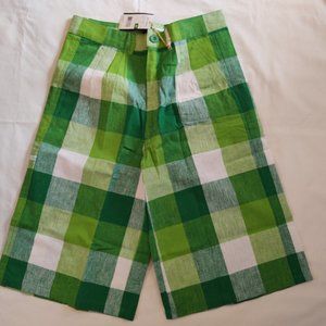 DIO MODA AUTHENTIC COLLECTION MEN'S CASUAL DRESS PLAID SHORTS - SIZE 32